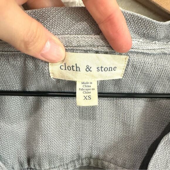 Cloth & Stone Women's XS Grey Casual Sleeveless Dress Boho Minimal Tencel - Picture 4 of 12